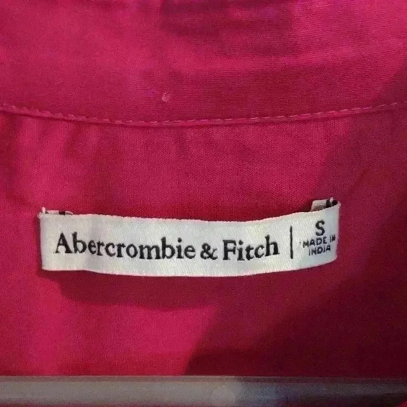 Abercrombie Fitch‎ womens Small pink Shirt Style Dress - Picture 2 of 3